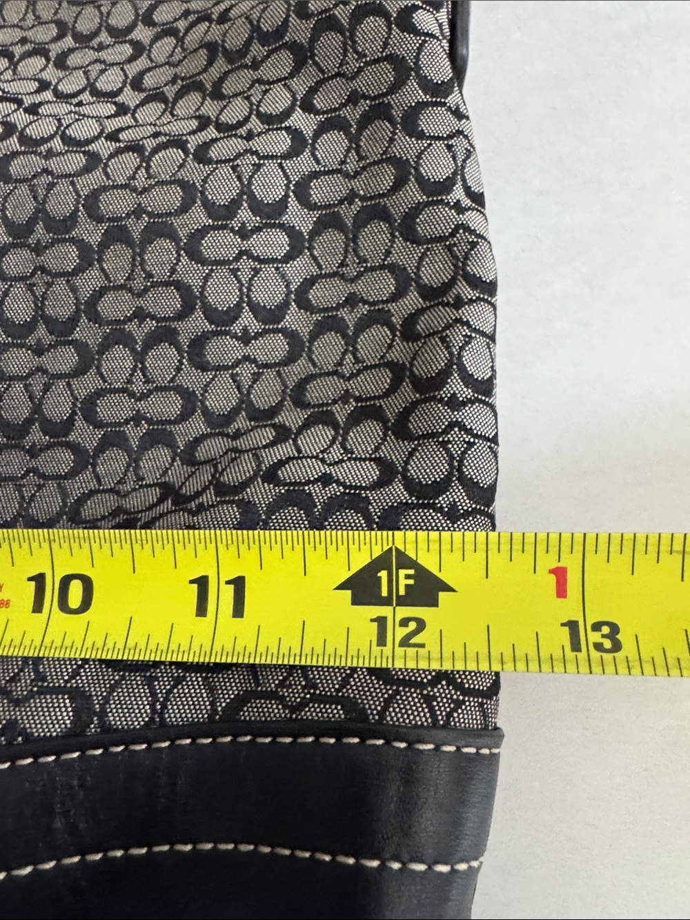 Coach Brown and Black Signature Canvas Hobo Shoulder Bag - Picture 8 of 9